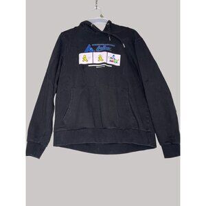 LA Dreamz‎ Hoodie Mens Size XXL Black Pullover AOL Graphic Overworked Souls Geek